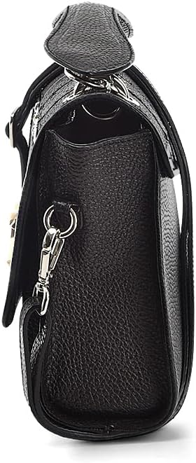 Bolsa Cuadra Dama Piel Mantarraya Negra BOD0BMA