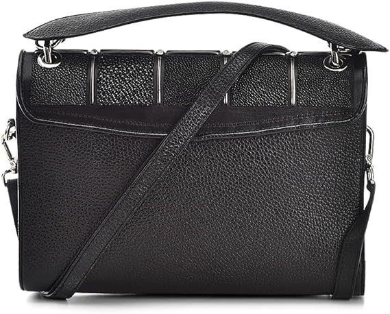 Bolsa Cuadra Dama Piel Mantarraya Negra BOD0BMA