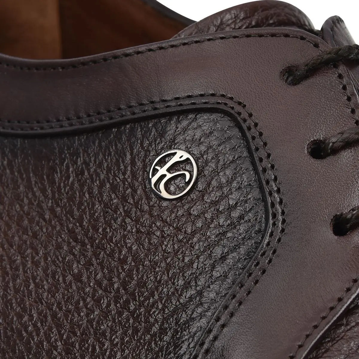 Zapato de Vestir Franco Cuadra en Piel de Venado D08VNBI