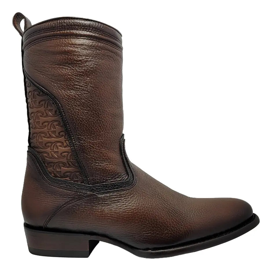 Bota Cuadra para Caballero en Piel Genuina de Venado 2H58VE