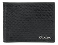 Cuadra Cartera de Caballero en Piel de Pitón Negro Diseño de la Tela Liso