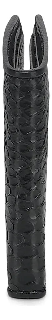 Cuadra Cartera de Caballero en Piel de Pitón Negro Diseño de la Tela Liso
