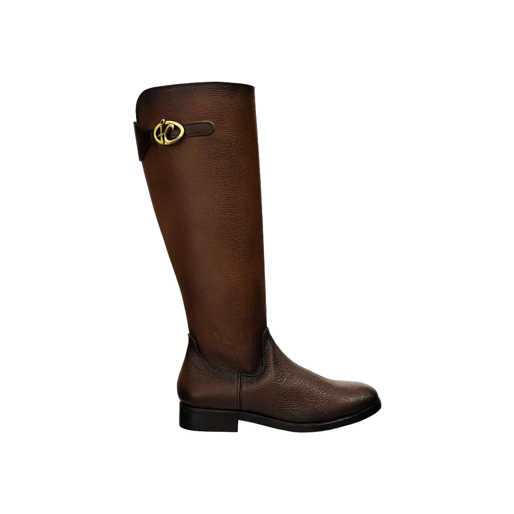 Bota Cuadra Mujer Piel Venado Ecuestre Café 08TVNTO Original