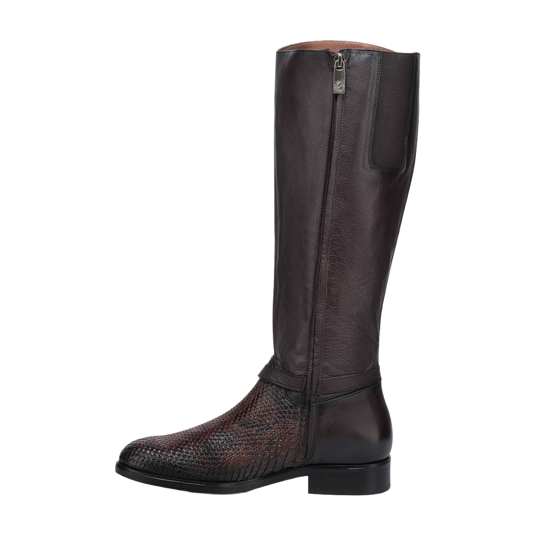Bota Cuadra Mujer Piel Pitón Chocolate 23TPMBD Original