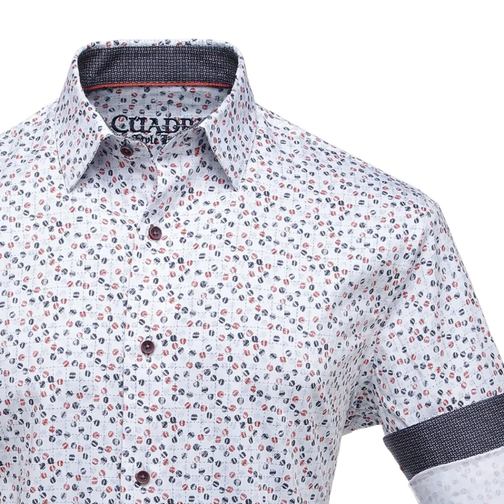 Camisa Cuadra Hombre Estampada Algodón