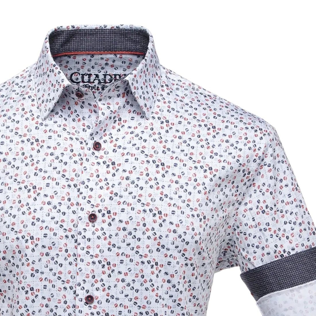 Camisa Cuadra Hombre Estampada Algodón