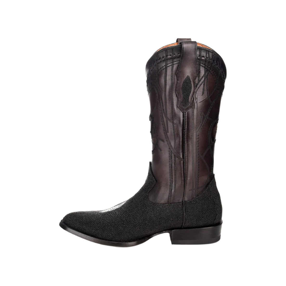 Botas Cuadra Hombre Piel Mantarraya Negra 2C1NMA Original