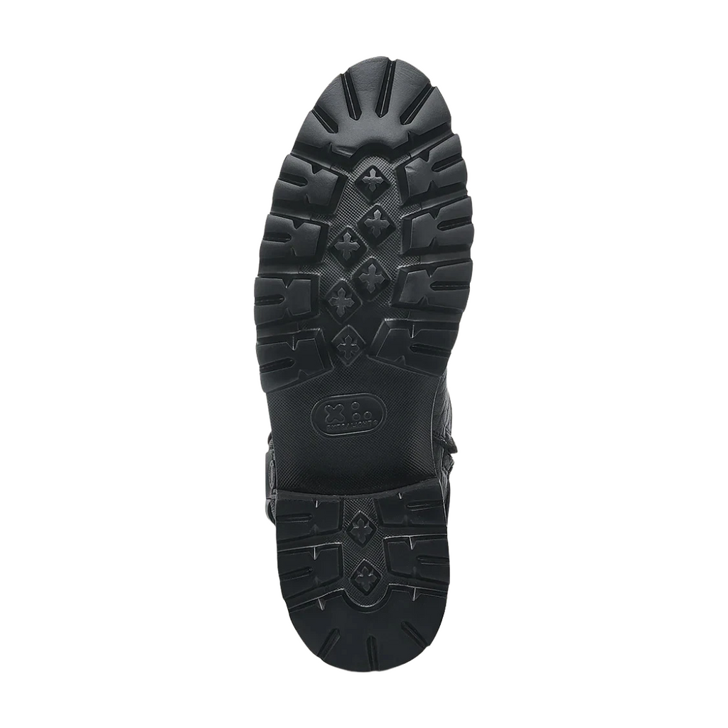 Botín Cuadra Caballero Piel Cuello de Toro Biker - 4D27TC