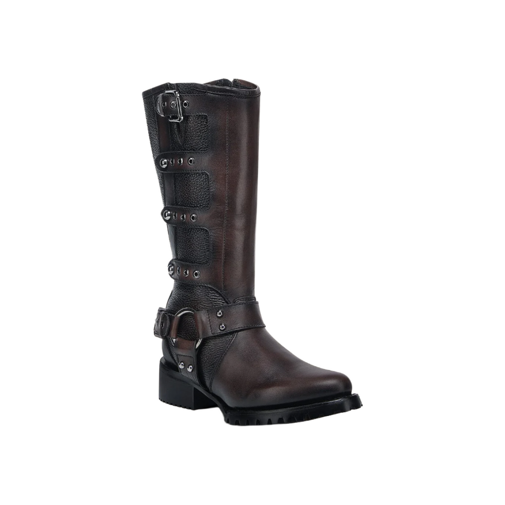 Bota Biker Cuadra para Dama Piel de Bovino 4X02RS Chocolate