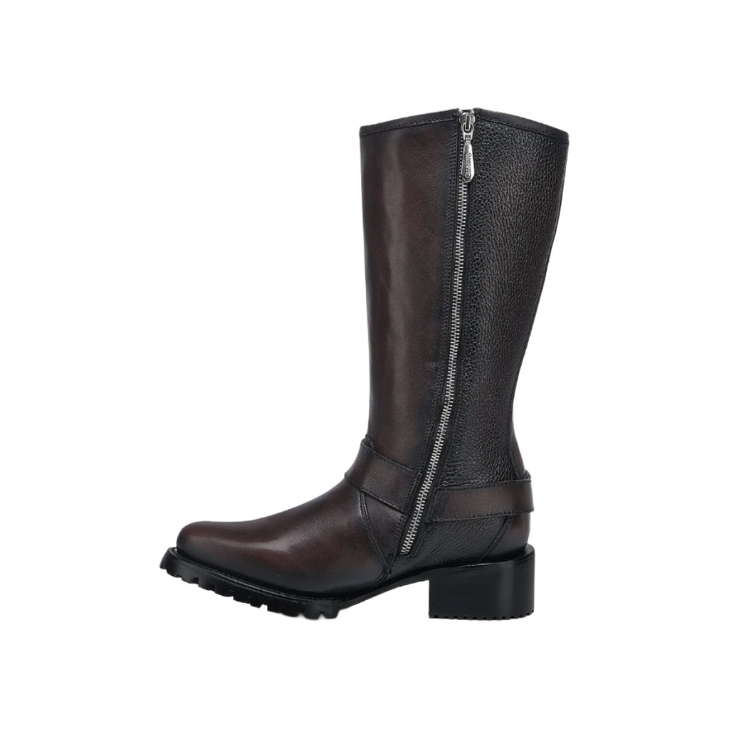Bota Biker Cuadra para Dama Piel de Bovino 4X02RS Chocolate