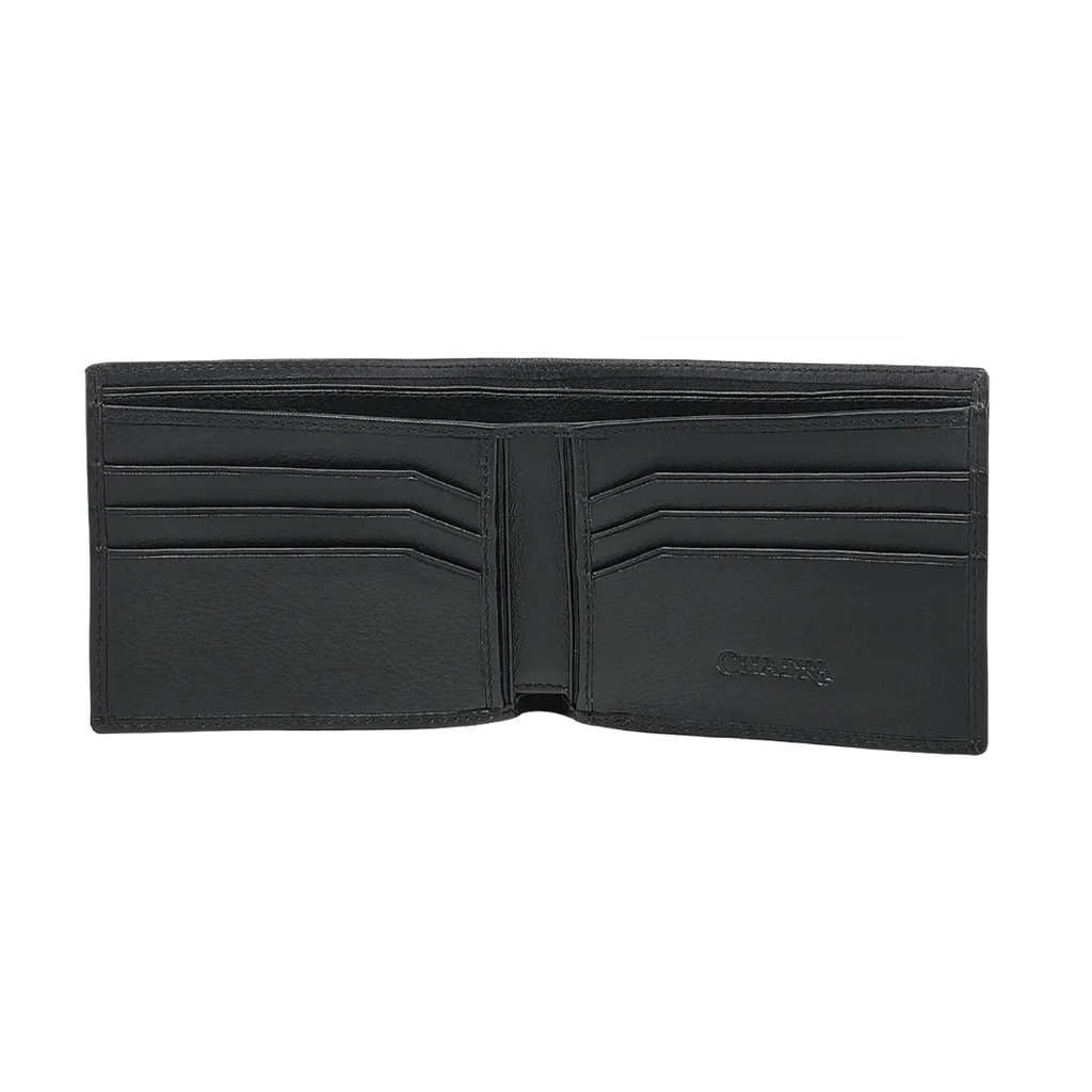 Cuadra Billetera de Hombre en Piel de Pitón Chocolate Color Marrón Liso
